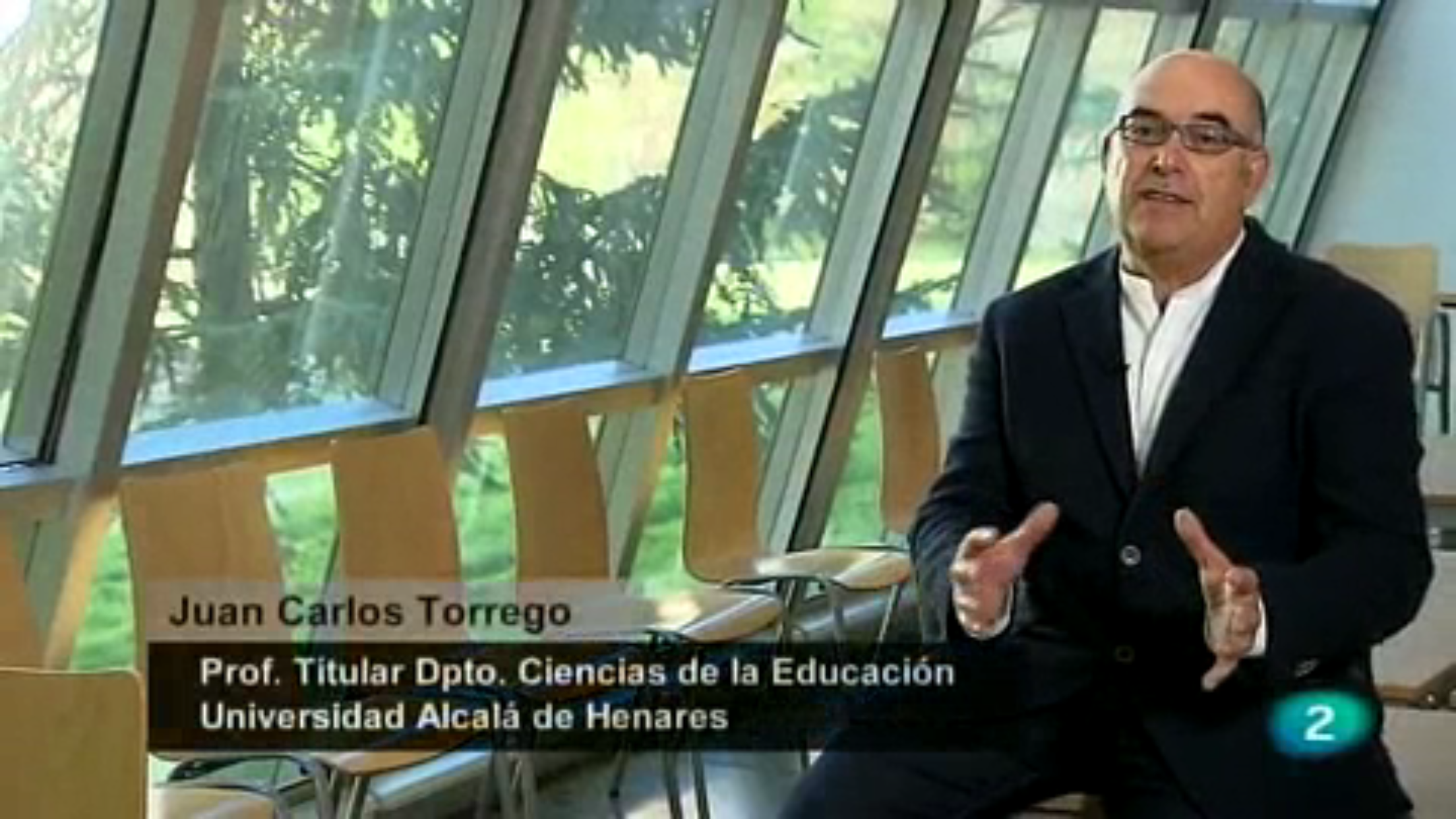 Foto de la entrevista a Juan Carlos Torrego en el programa La Aventura del Saber