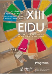 XIII EIDU: La inclusión de la agenda 2030 como innovación docente en el ámbito universitario